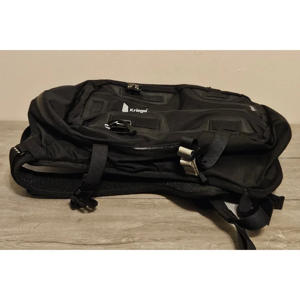 Kriega R20 Motorcycle Backpack Black Quadloc-lite Harness 20L
